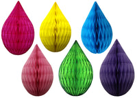 6-Piece Mini 5 Inch Rainbow Honeycomb Drops (6 Colors)