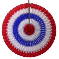 16 Inch Striped Tissue Fans - 6-pack - MULTIPLE COLOR OPTIONS