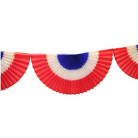 10 Foot Striped Red, White, Blue Bunting Garland