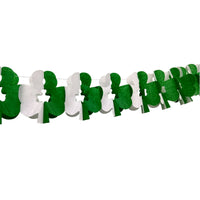10 Foot Shamrock Tissue Garland