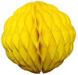 Small 8 Inch Honeycomb Scallop Ball Decoration (3-pack) - Solid Colors