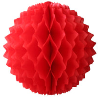 Small 7 Inch Honeycomb Spike Ball Decoration (3-pack) - Solid Colors