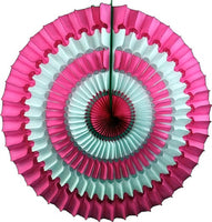 16 Inch Striped Tissue Fans - 3-pack - MULTIPLE COLOR OPTIONS