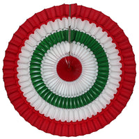16 Inch Striped Tissue Fans - 6-pack - MULTIPLE COLOR OPTIONS