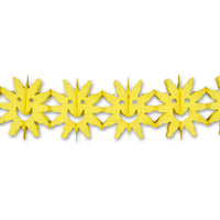Sun Tissue Paper Garland, 12 Foot