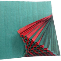 Honeycomb Craft Paper - Teal & Red (Two-Tone)