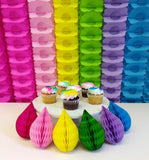 6-Piece Mini 5 Inch Rainbow Honeycomb Drops (6 Colors)