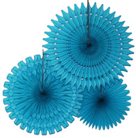 3-Piece Tissue Fans - 13, 18, 21 Inch - MULTIPLE COLORS