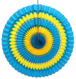 16 Inch Striped Tissue Fans - 6-pack - MULTIPLE COLOR OPTIONS