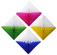 3-Pack 12 Inch Honeycomb Diamonds - Two-Tone Colors