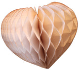 3-Pack 8 Inch Honeycomb Hearts - MULTIPLE COLORS