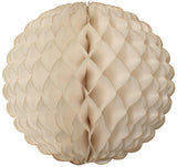 Large 14 Inch Honeycomb Scallop Ball Decoration (3-pack) - Solid Colors