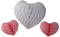 3-Piece Mixed Honeycomb Hearts - 12 & 8 Inches - MULTIPLE COLORS