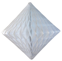 3-Pack 12 Inch Honeycomb Diamond Decorations - Solid Colors
