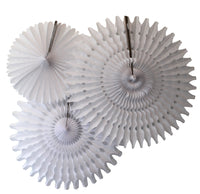 3-Piece Tissue Fans - 13, 18, 21 Inch - MULTIPLE COLORS