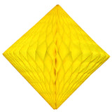 2-Pack 18 Inch Honeycomb Diamond Decorations - Solid Colors
