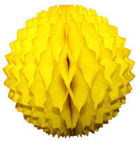 Small 7 Inch Honeycomb Spike Ball Decoration (3-pack) - Solid Colors