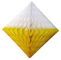 3-Pack 12 Inch Honeycomb Diamonds - Two-Tone Colors